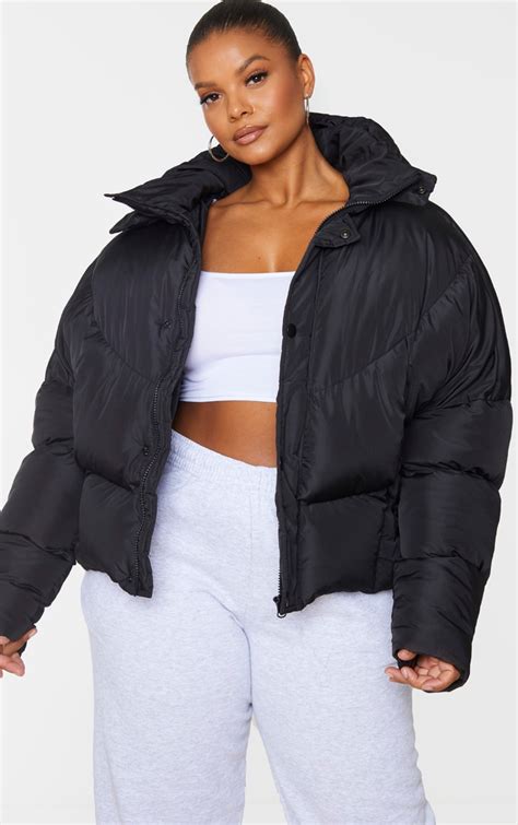 Ivory Oversized Nylon Puffer Coat 